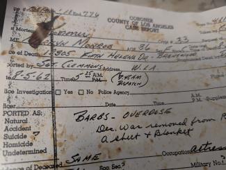 Death certificate