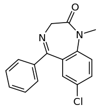 Diazepam (Chemical Structure) - Behavenet