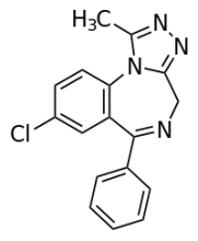 Alprazolam (Chemical Structure) - Behavenet